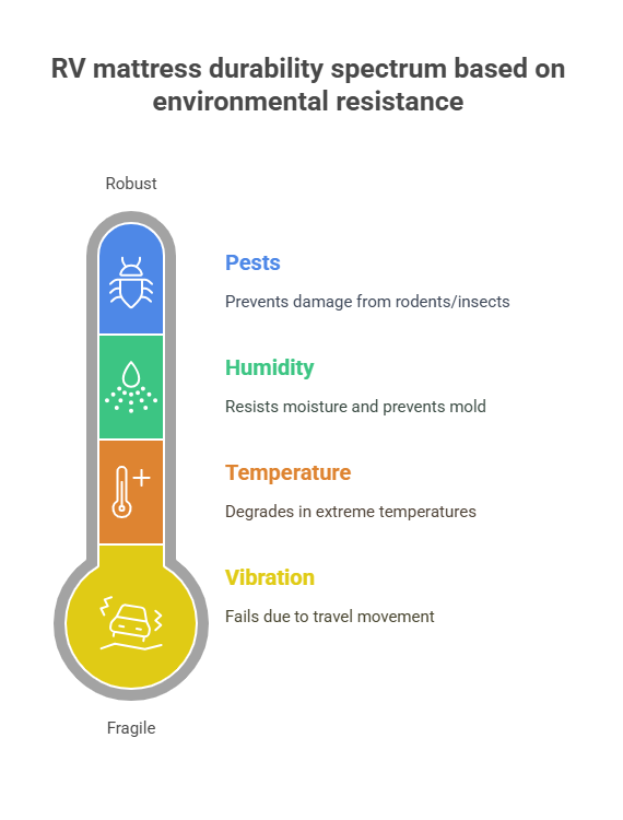 RV Mattress Durability Spectrum Based on Environment Resistance